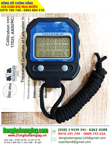 Traceable 1025 _Đồng hồ bấm giây Stopwatch có chức năng Đếm Lùi Countdown-1025 TRaceable@60 Memory Stopwatch